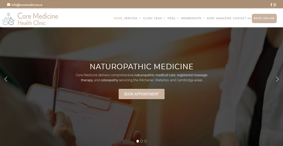 Core Medicine Website Design & Development
