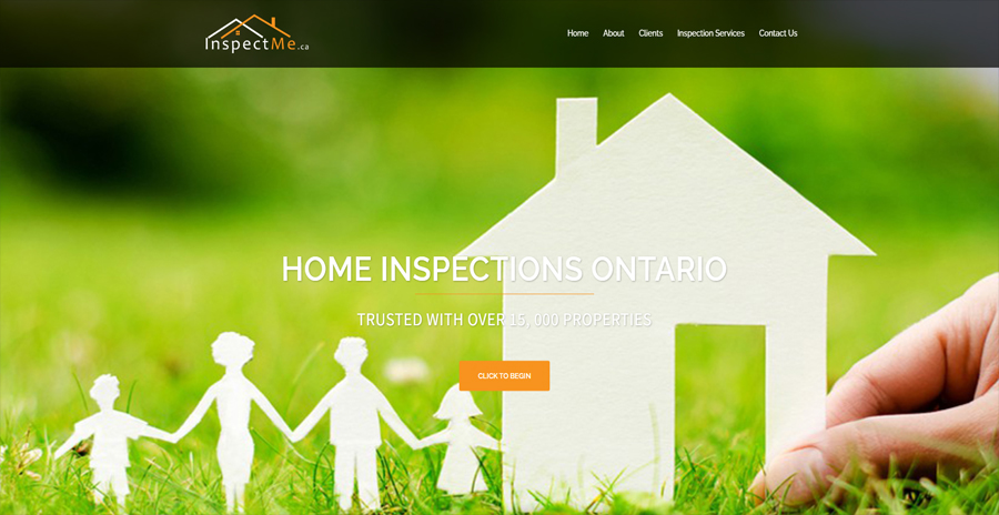 InspectMe Home Inspection Website Design & Development